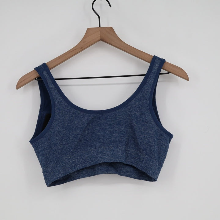 Jockey Seamfree Back Smoothing Bralette Bra Women L Navy Stretch Padded Wireless