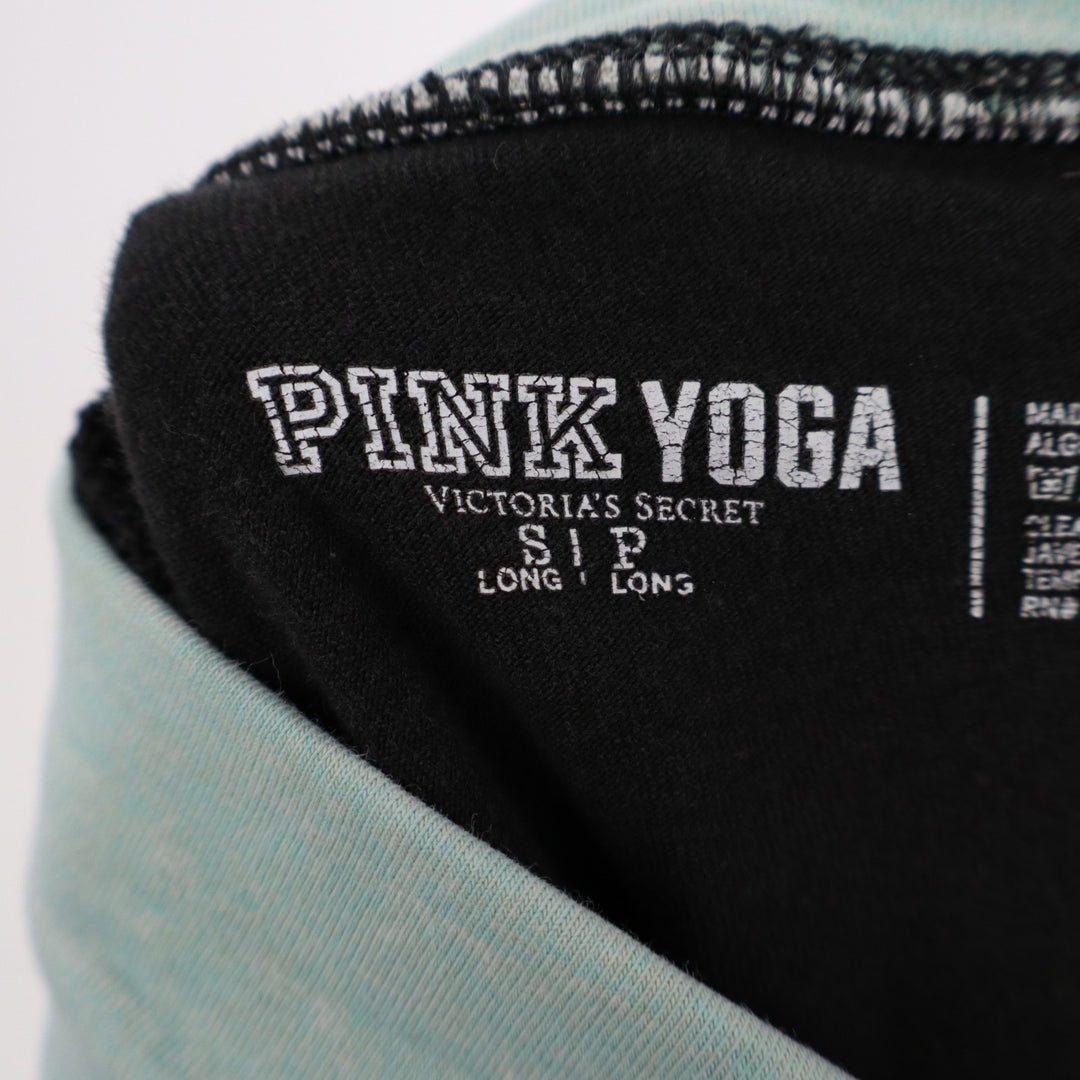 Pink Victoria's Secret Leggings Womens S Black Stretch High Waisted Activewear