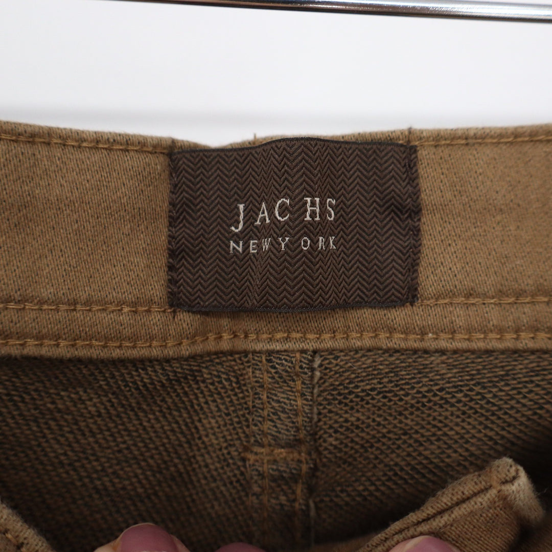 Jachs New York Mens Brown 5-Pocket Stretch Straight Leg Pants 38x29