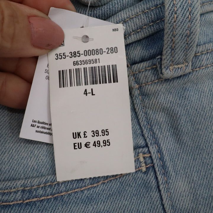 Hollister Low-Rise Bootcut Jeans Light Wash Blue 4L W27 Long