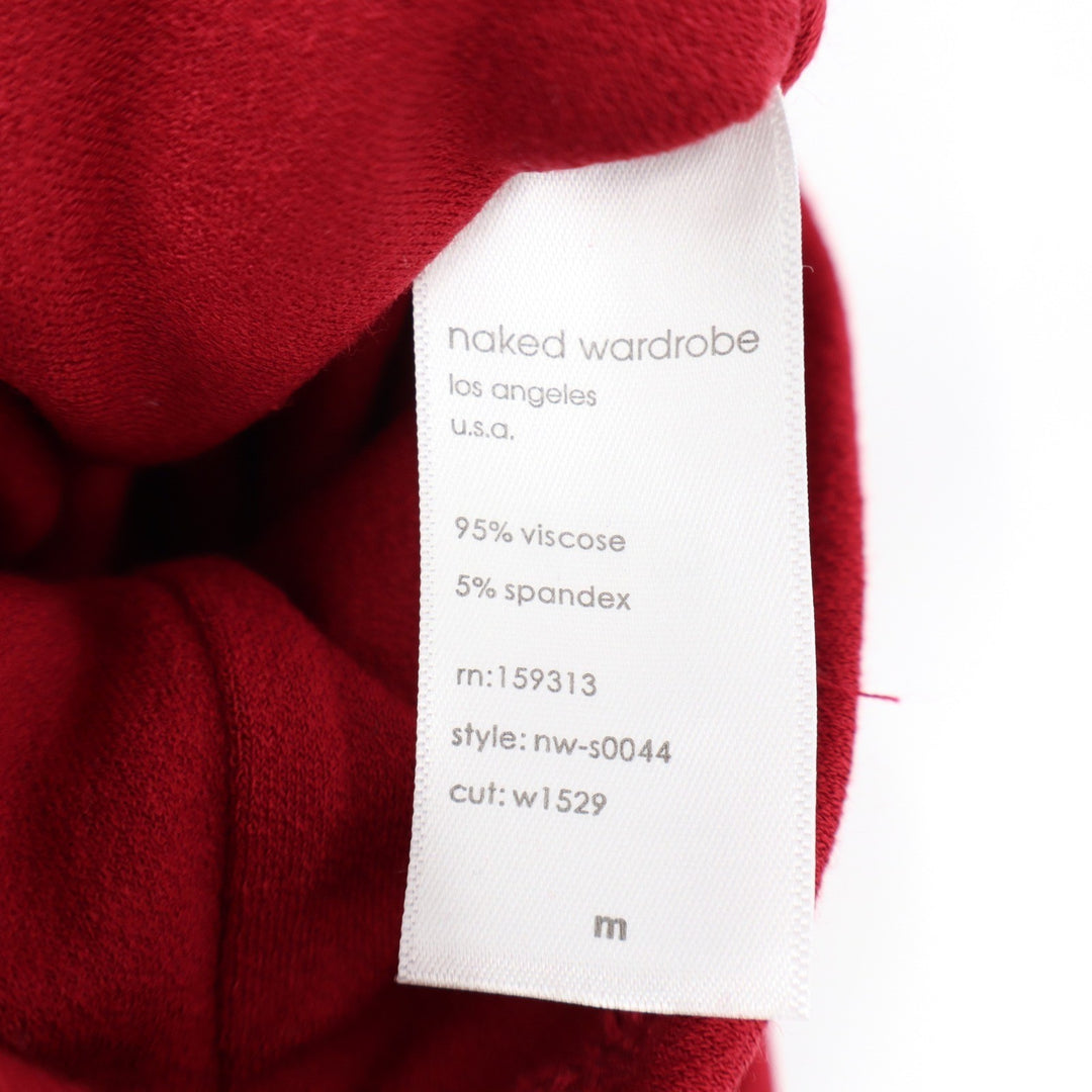 Naked Wardrobe Red High Waisted Bodycon Maxi Skirt Size M