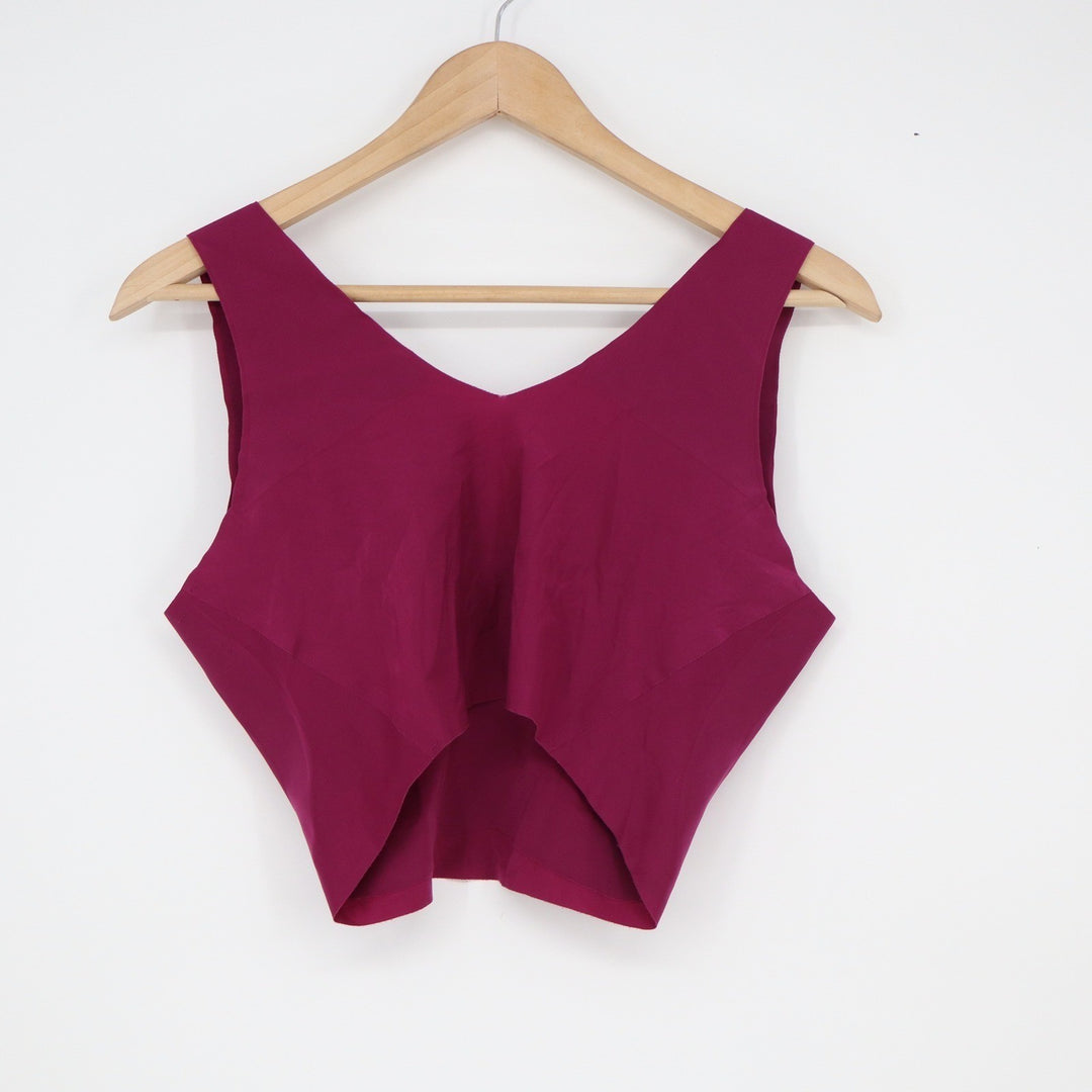 Hanes Ultimate Cool Comfort Wirefree Bralette Berry Magenta 2XL