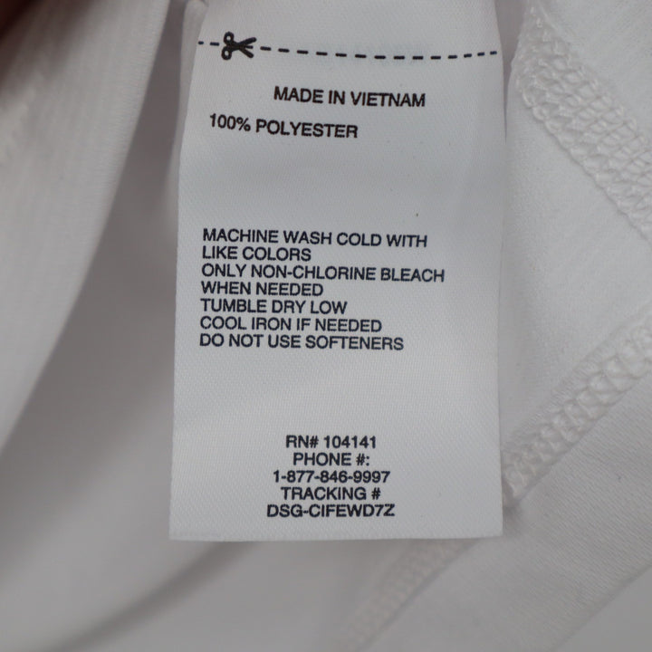 DSG Boys Movement Tee White Short Sleeve Performance Shirt S 8-9