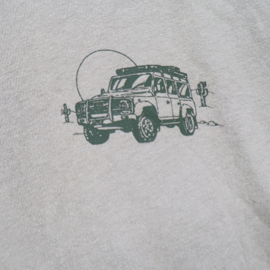 Old Navy Mens Large Sage Green Get Out There Desert Graphic T-Shirt 100% Cotton