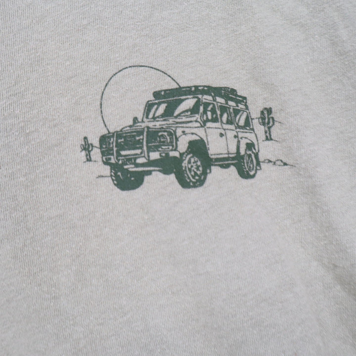 Old Navy Mens Large Sage Green Get Out There Desert Graphic T-Shirt 100% Cotton