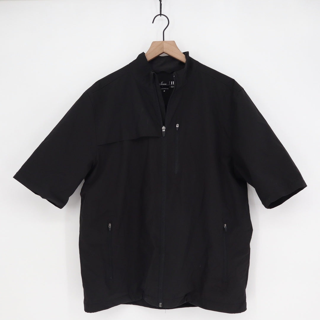 Walter Hagen 11 Majors Mens Short Sleeve Golf Rain Jacket Black Size M Full Zip