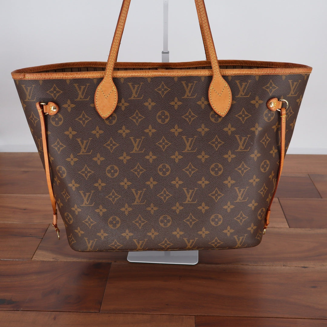 Louis Vuitton Neverfull MM Monogram Canvas Tote Bag Brown M40995