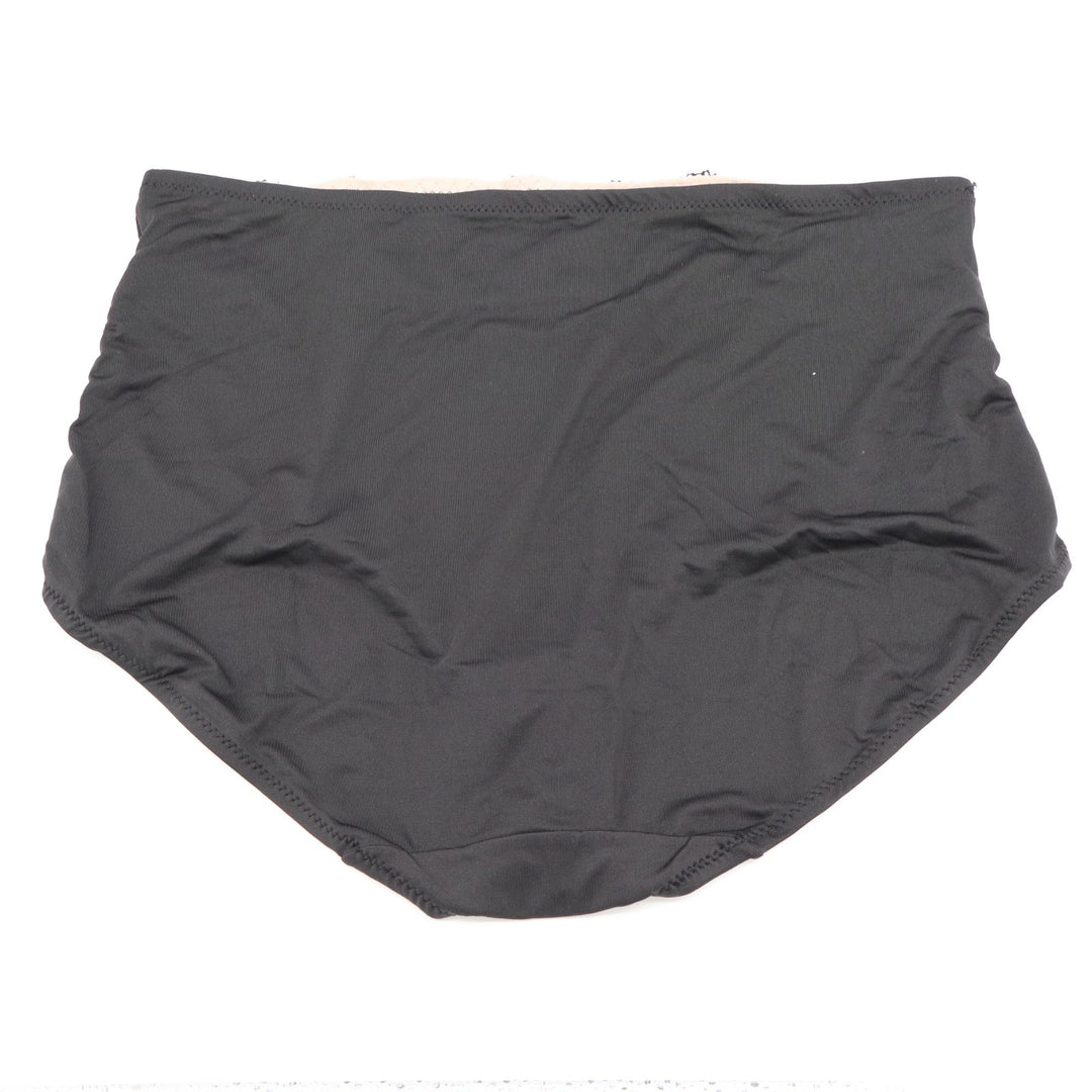 Warners No Pinching No Problem Microfiber Lace Brief Women 2XL Black Seamless