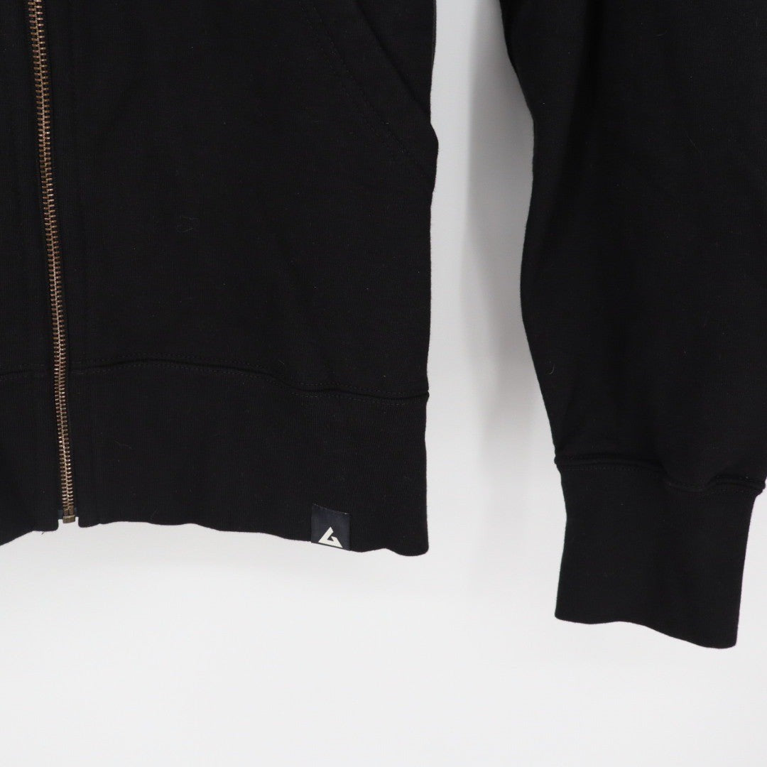 American Giant Mens Black Full Zip Hoodie Fleece Lined Hooded Sweatshirt Size L