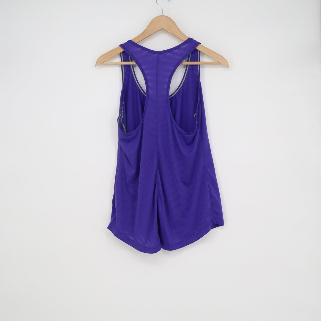 Old Navy Active Womens Medium Purple Racerback Tank Top Semi-Fitted Gym Shirt