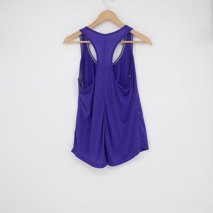 Old Navy Active Womens Medium Purple Racerback Tank Top Semi-Fitted Gym Shirt