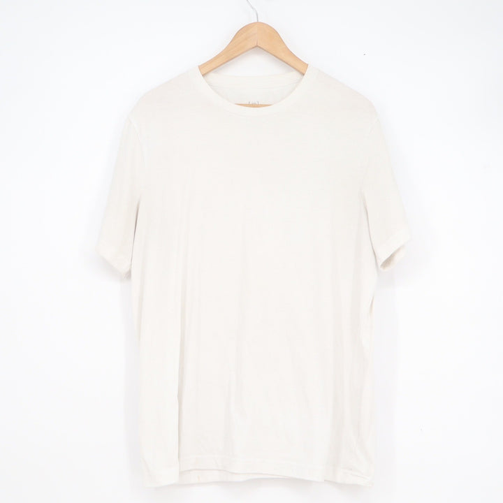 George Mens Crew Neck Short Sleeve T-Shirt XL 46-48 Off-White Recycled Blend