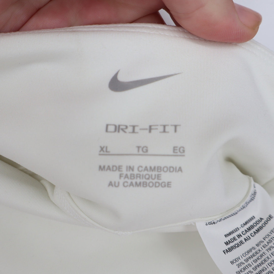 Nike Womens Dri-FIT Tennis Skirt White Pleated Skort XL