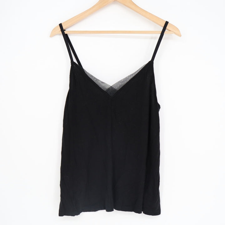 Stars Above Camisole Top Womens Medium White V-Neck Spaghetti Strap Pullover