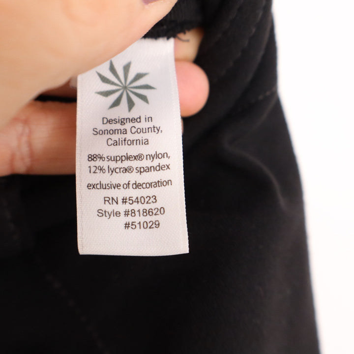 Athleta Metro Moto Leggings Black Petite SP Supplex Nylon Pants