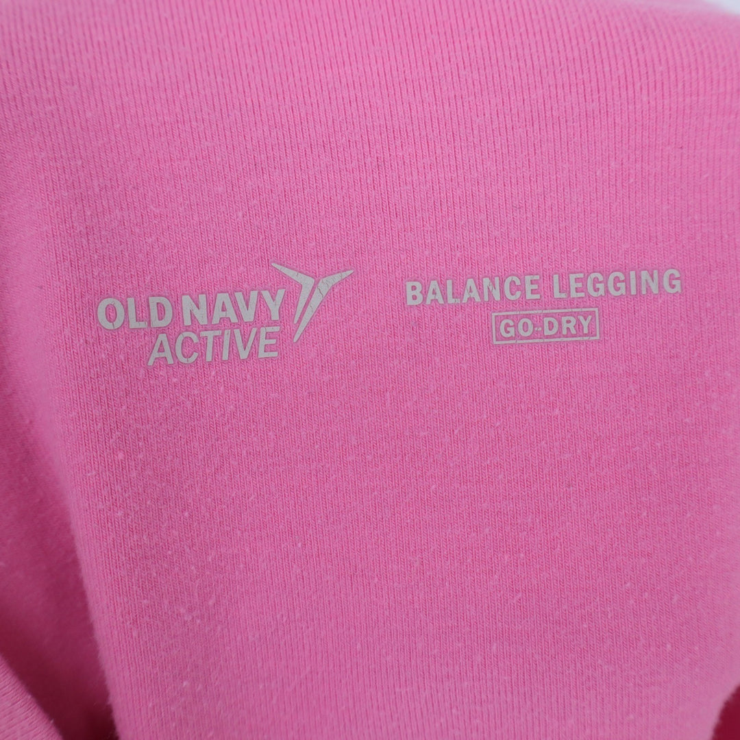 Old Navy Active Balance Legging Go-Dry Pink High Waisted Biker Shorts XL