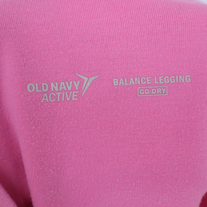 Old Navy Active Balance Legging Go-Dry Pink High Waisted Biker Shorts XL