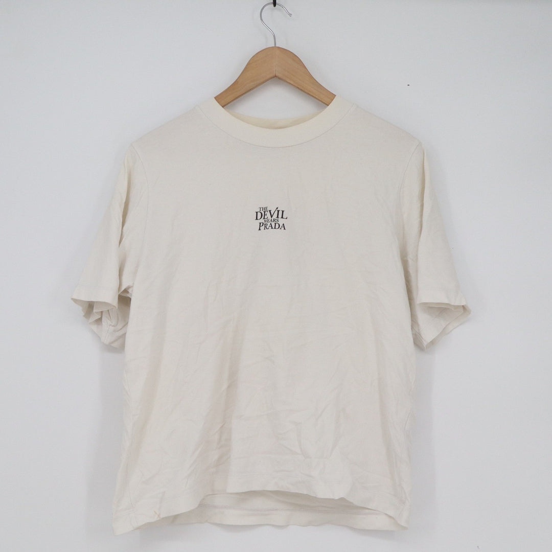 Uniqlo UT The Devil Wears Prada Graphic T-Shirt Cream Large Anne Hathaway Movie