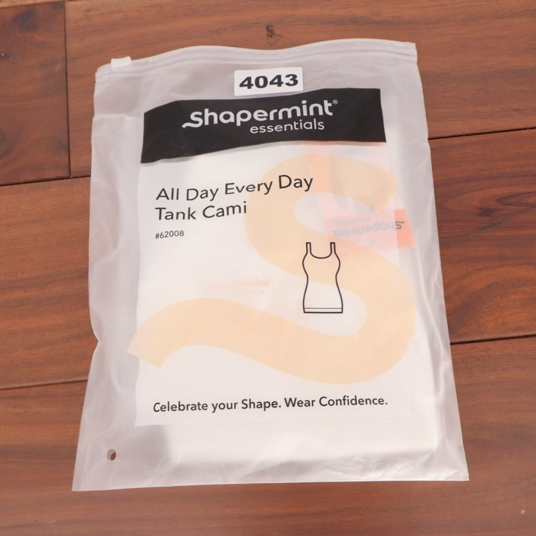 Shapermint Essentials All Day Every Day Tank Cami Womens Large White Shapewear