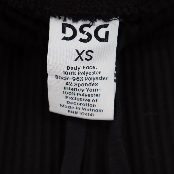 DSG So Soft Ottoman Jogger Womens XS Pure Black Ribbed Tapered Sweatpants