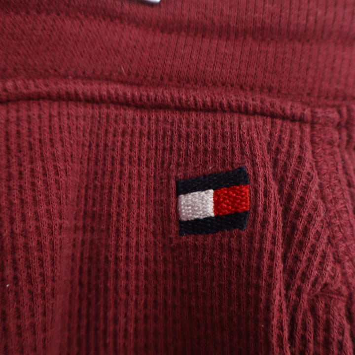Tommy Hilfiger Mens Burgundy Waffle Knit Thermal Jogger Lounge Pants Size L