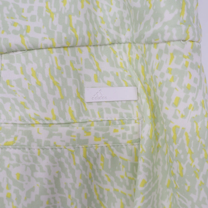 Adidas Golf Skort Womens Large Lime Green White Abstract Print
