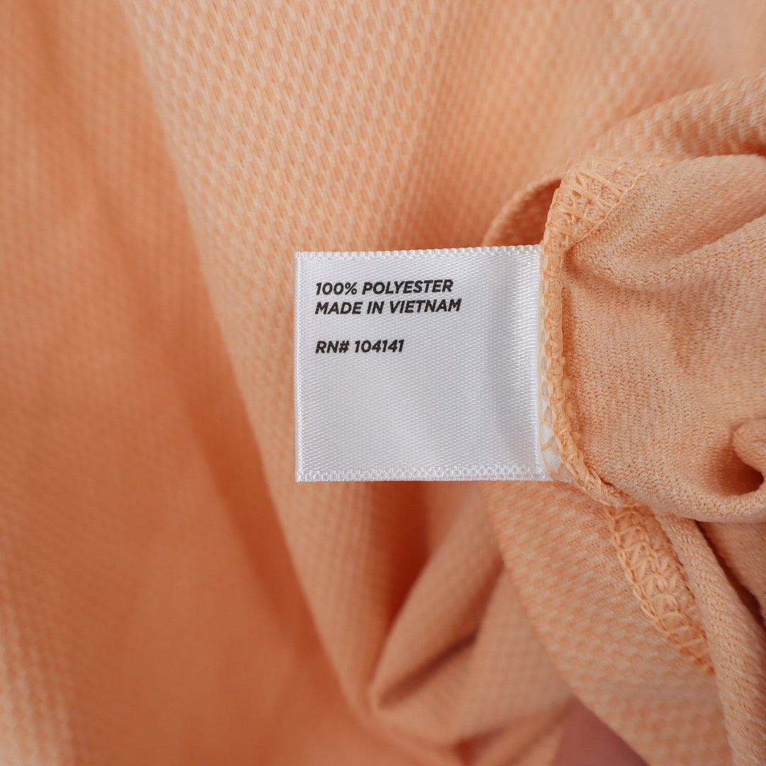 Walter Hagen Clubhouse Scallop Sleeveless Golf Polo Peach Fuzz XS NEW