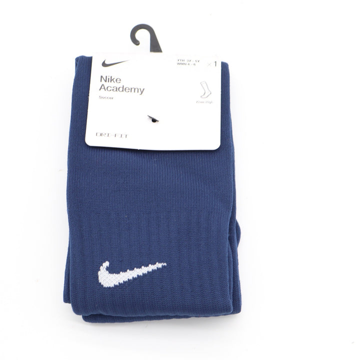 Nike Academy Soccer Socks Midnight Navy White Dri-FIT Knee High Small