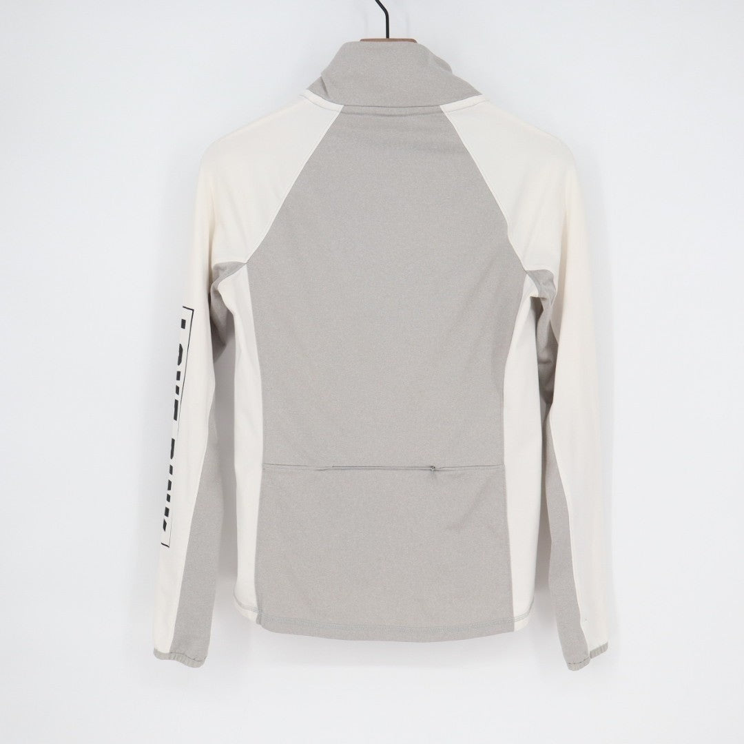 Pink Victoria's Secret Ultimate Jacket Womens Small Gray Beige Stretch Half Zip