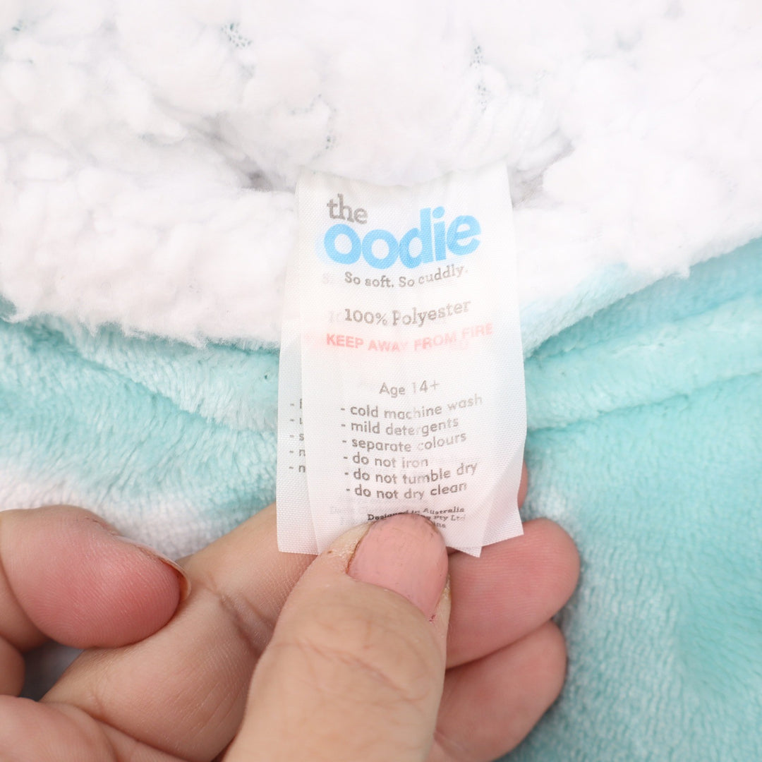 The Oodie Wearable Blanket Hoodie Mint Green Tie Dye Cloud Oversized One Size