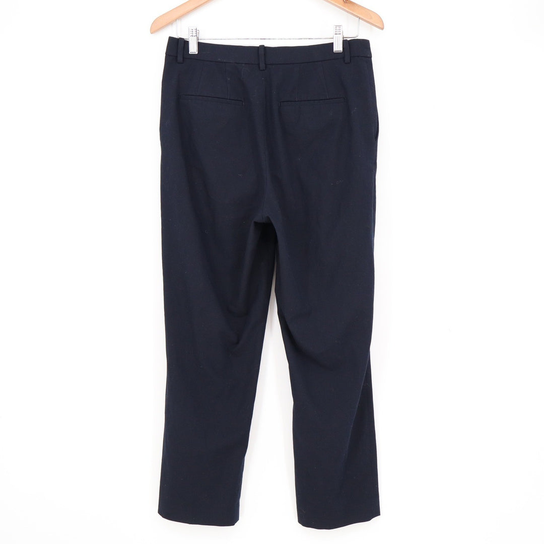 Uniqlo Smart Ankle Pants Navy Blue Tapered Stretch Trousers Mens M
