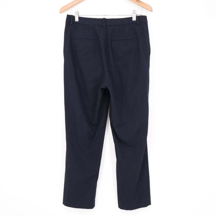Uniqlo Smart Ankle Pants Navy Blue Tapered Stretch Trousers Mens M