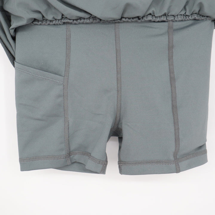Nike One Dri-FIT Girls Training Skort Smoke Grey Kids Size S NEW