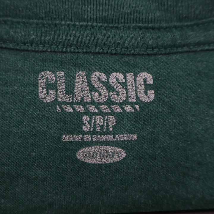 Old Navy Classic V Neck T Shirt Green Short Sleeve Basic Tee Mens Size S