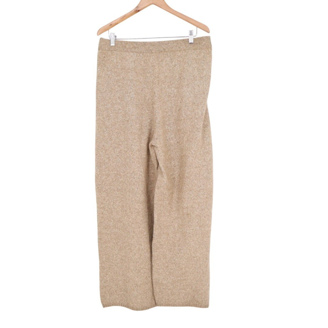State Of Day Intimates Lounge Pants Womens M Brown Slash Pockets Elastic Waist