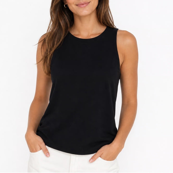 H&M Divided Black Racerback Ribbed Tank Top Womens Size Medium 0869169 3