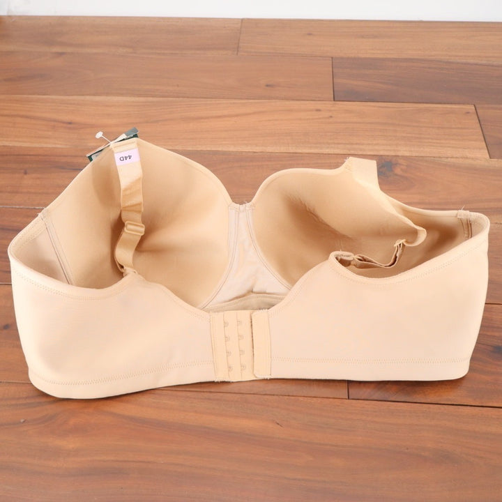 Vanity Fair Beauty Back Full Figure Wireless Bra 44D Beige Adjustable Straps