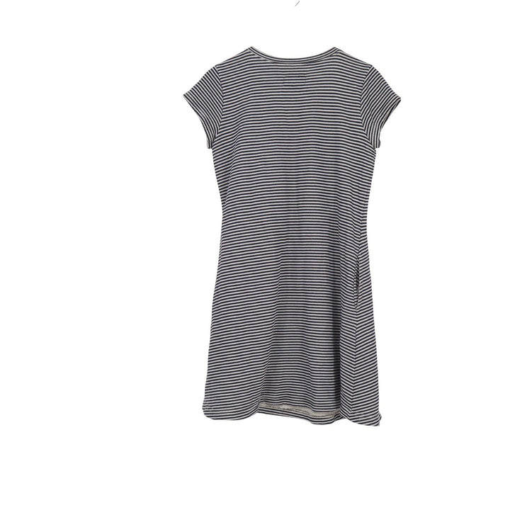 Current Elliott The Beach Tee Dress Stripe Terry Navy White Mini Size 2