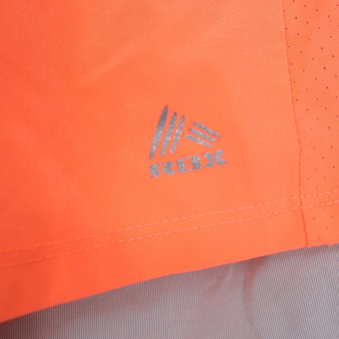 RBX Running Shorts Womens Small CR556 Neon Orange Grey 2-in-1 Athletic Good
