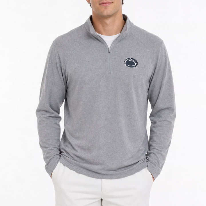 Under Armour Penn State Nittany Lions Quarter Zip Gray Pullover Mens 2XL Loose