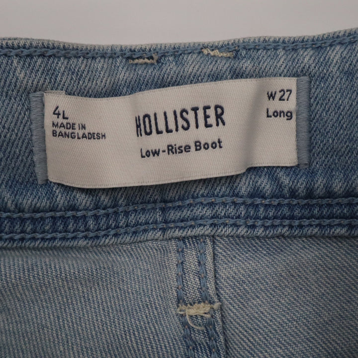 Hollister Low-Rise Bootcut Jeans Light Wash Blue 4L W27 Long