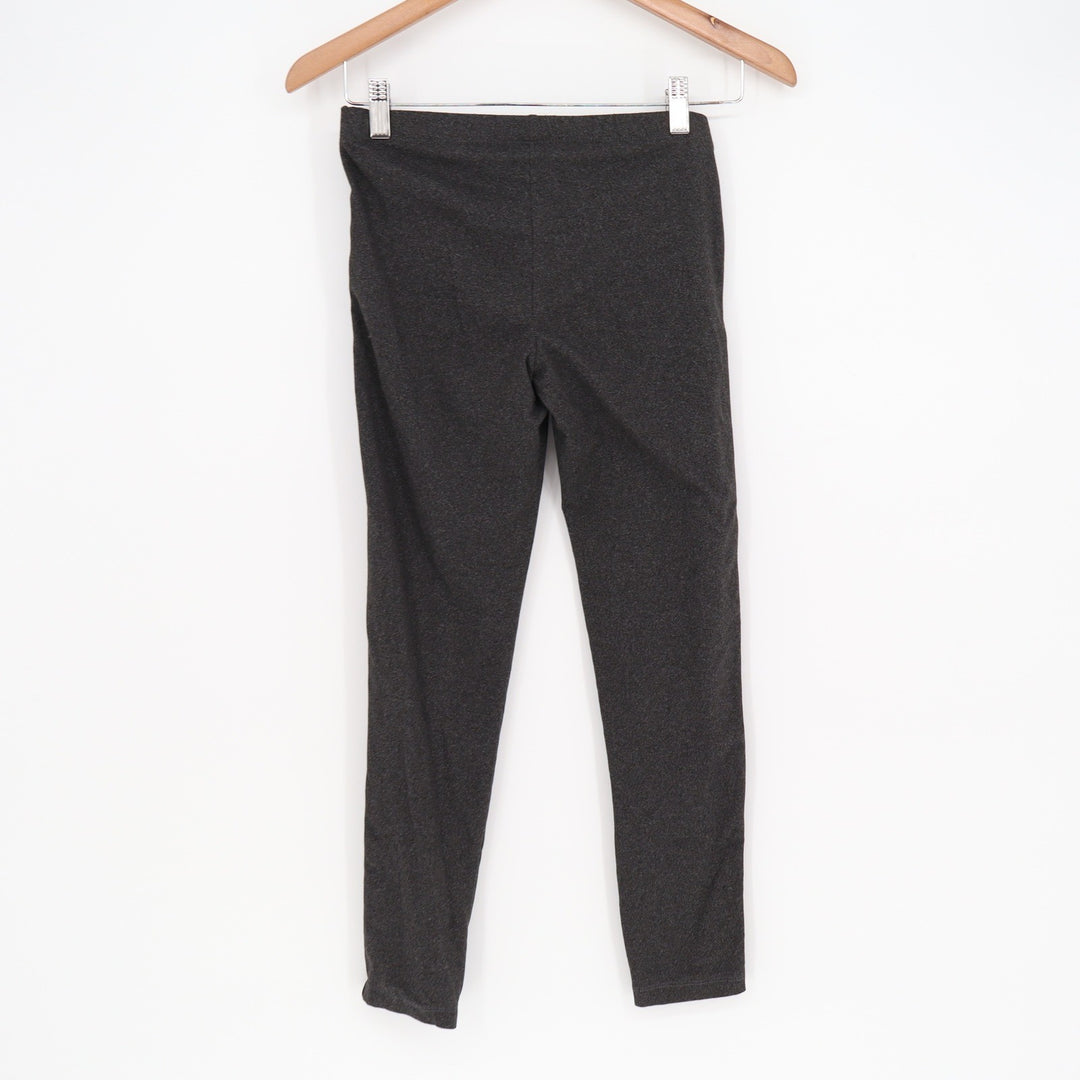 Full Tilt Womens Charcoal Gray Heathered Side Stripe Leggings Size S