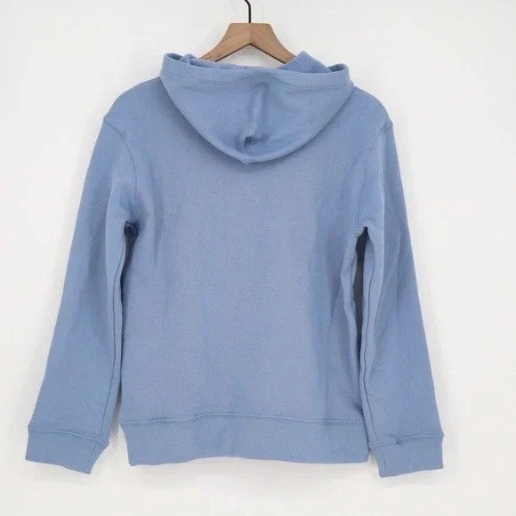 American Giant Midweight Hoodie Womens XS Blue Fleece Cotton Kangaroo Pocket