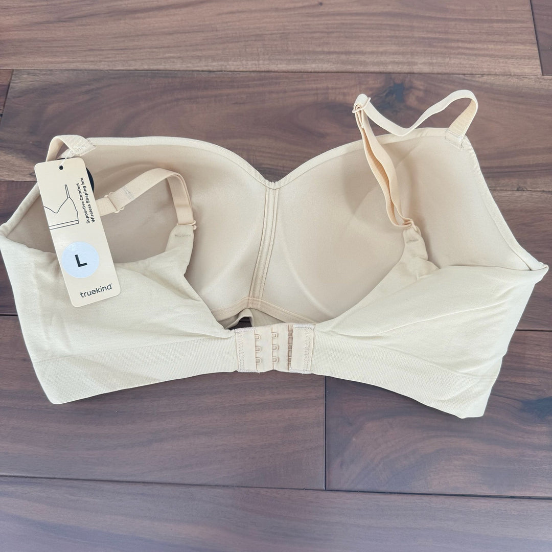 TrueKind Supportive Comfort Wireless Shaping Bra Beige L