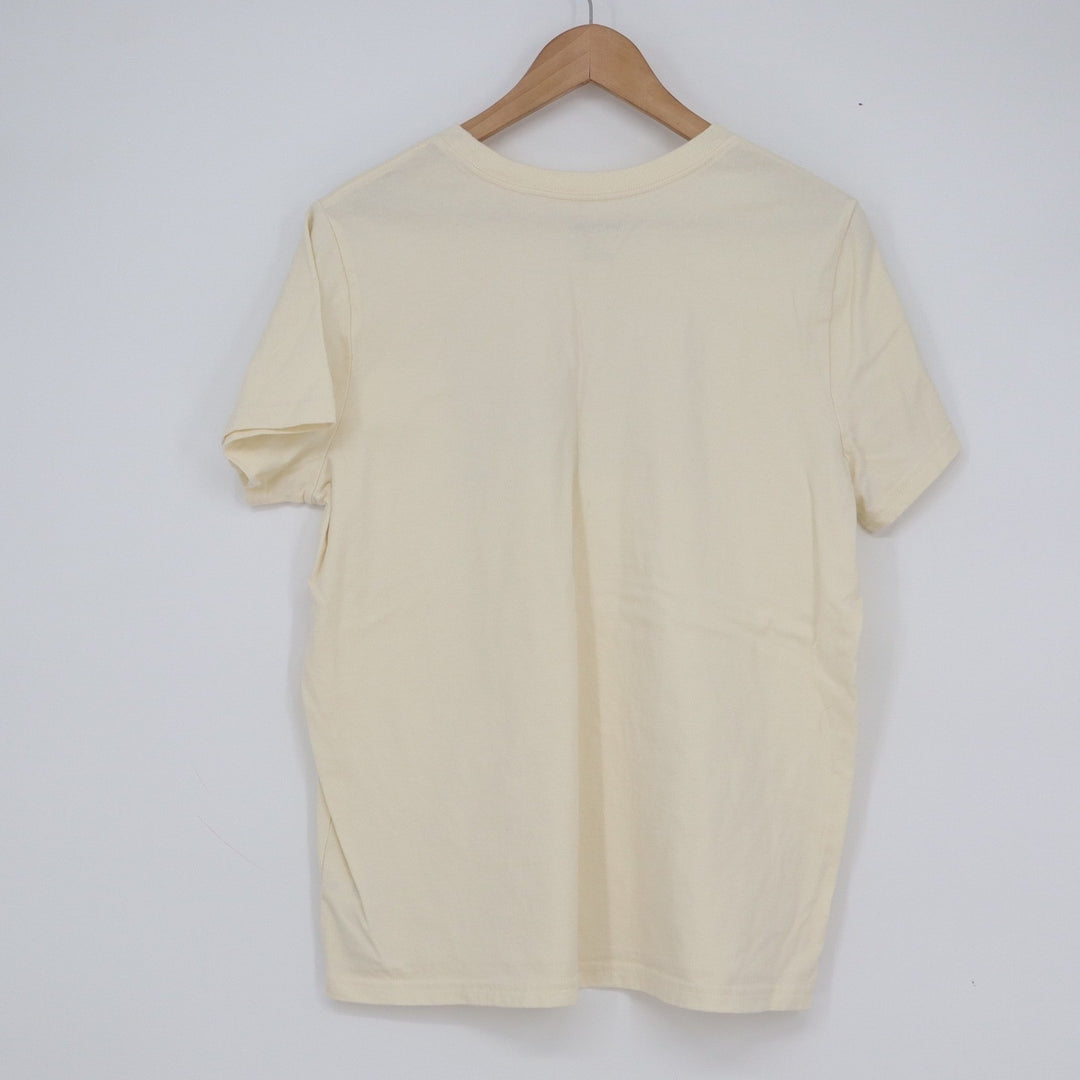 Wrangler Mens Desert Cactus Graphic Tee Cream Cotton Short Sleeve Shirt Large