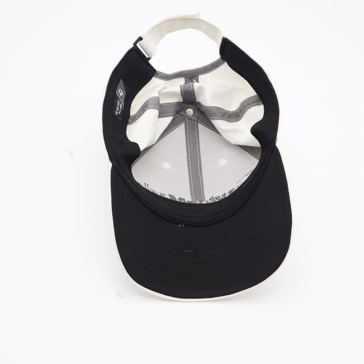 TaylorMade Golf Hat White Adjustable Hook and Loop Performance Baseball Cap OSFA