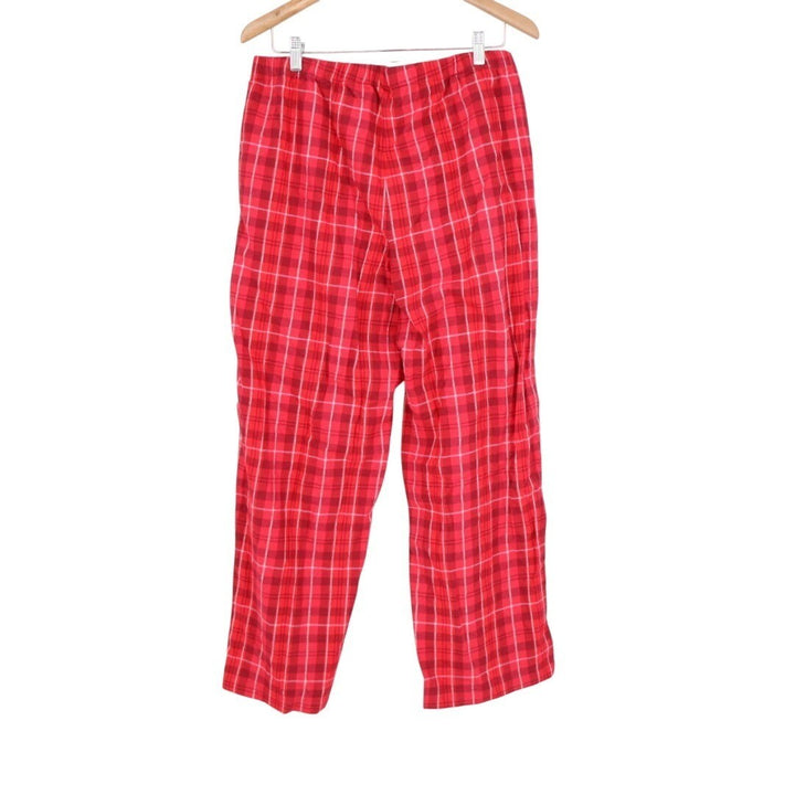 Charter Club Intimates Flannel Pajama Pants Womens Large Red Bennet Plaid Cotton