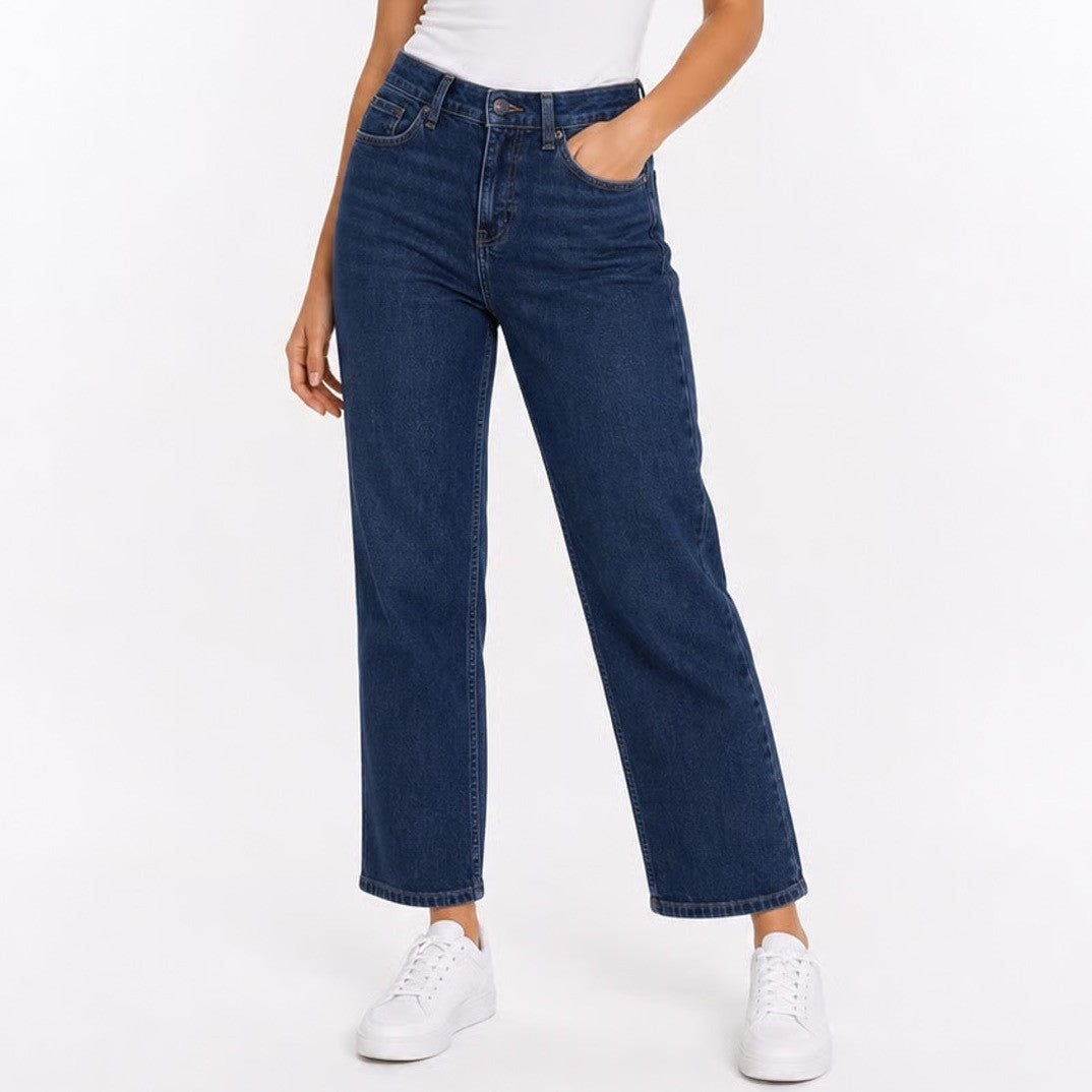 Calvin Klein Jeans Womens Size 8 Dark Wash Straight Leg Denim Blue Pants