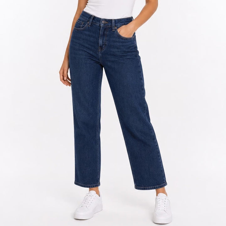 Calvin Klein Jeans Womens Size 8 Dark Wash Straight Leg Denim Blue Pants