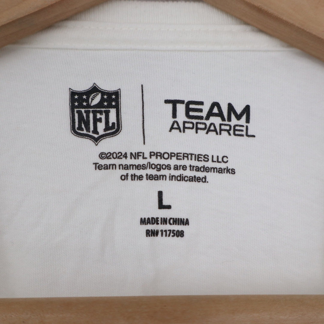 NFL Team Apparel Buffalo Bills Super Bowl XXV 1990 AFC Champs White T-Shirt L